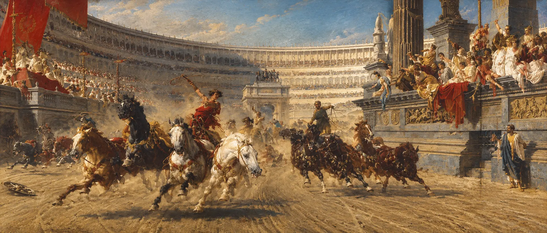Alexander von Wagner, The Chariot Race, 1882